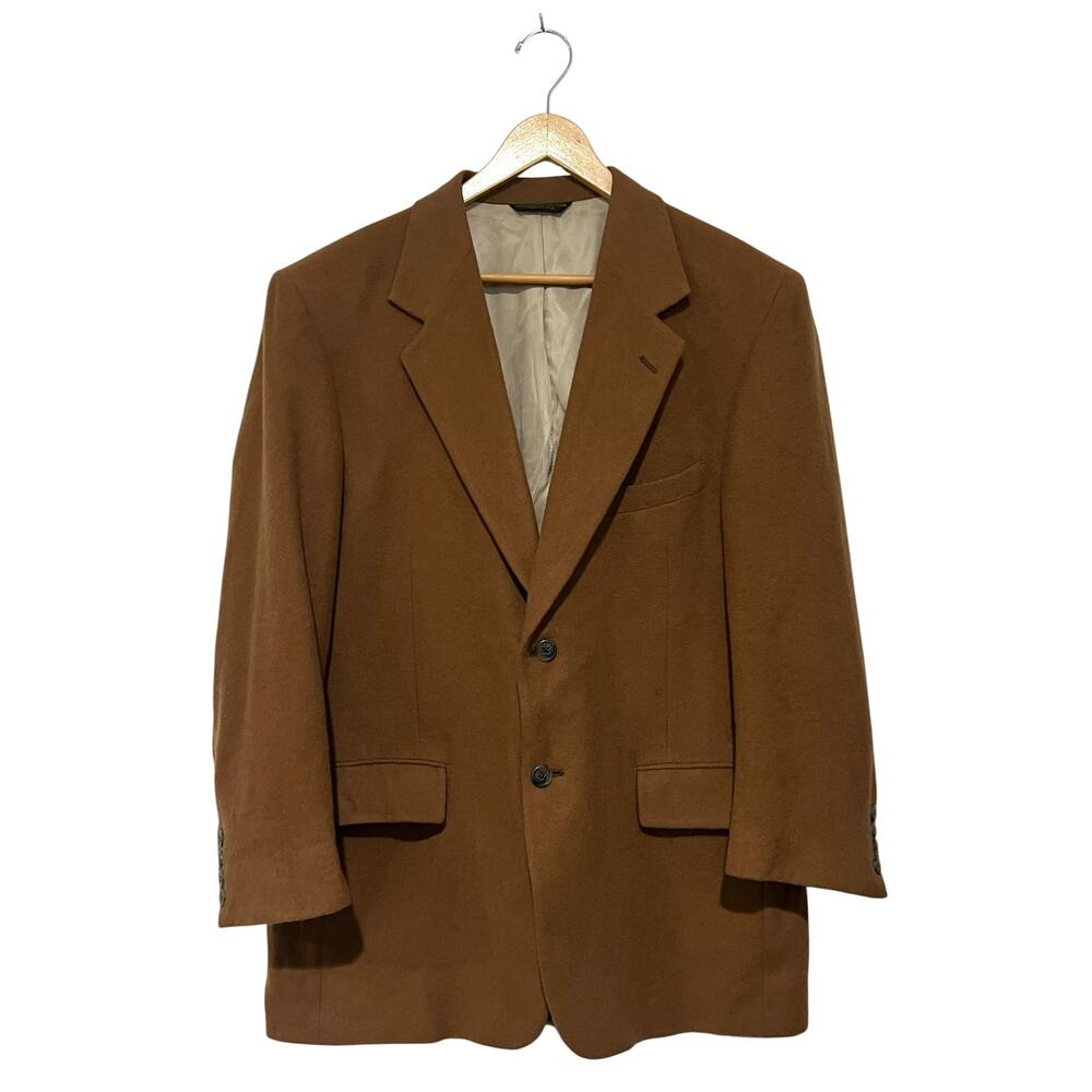 Vintage Talbot Jaimes 100% Camel Hair Sport Coat Jacket Blazer Tan Mens 42R USA